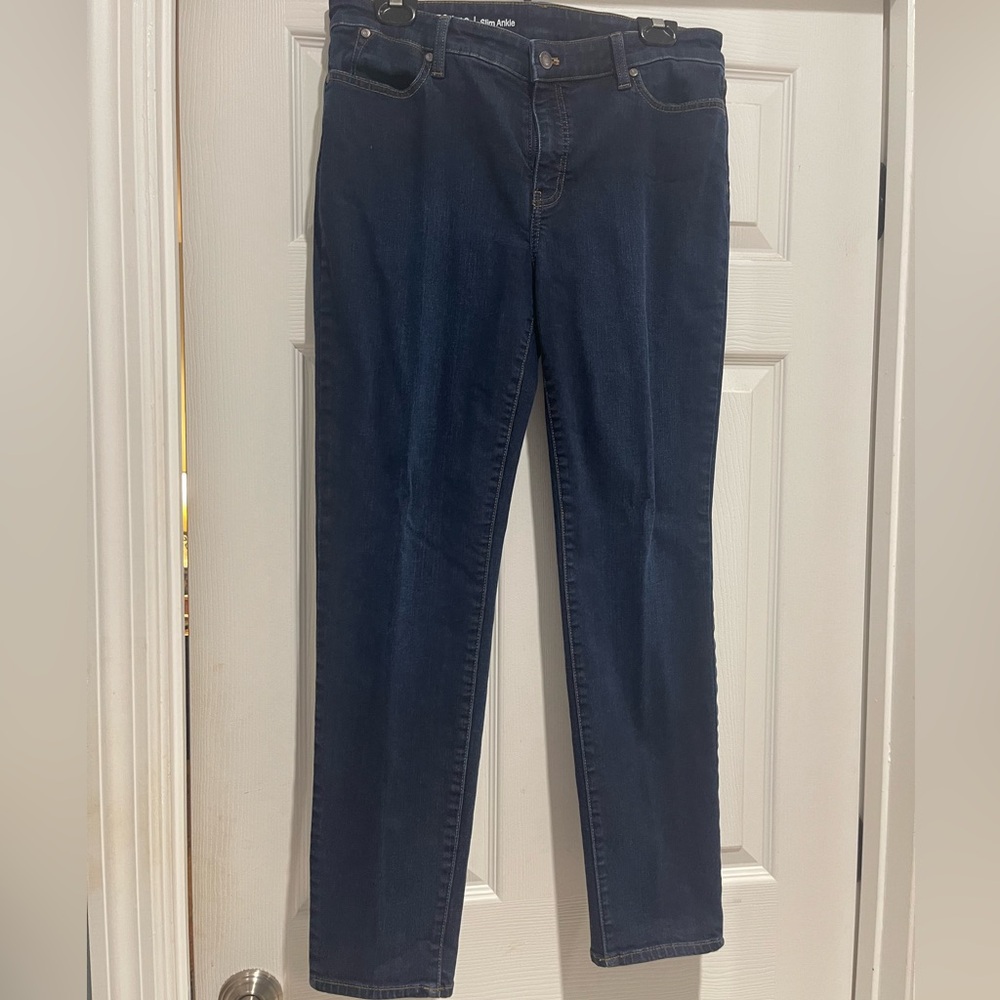 TALBOTS FLAWLESS SLIM ANKLE JEAN SIZE 10